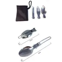 სალაშქრო ნაკრები (კოვზი, დანა, ჩანგალი,ჭურჭელი) - Image 8