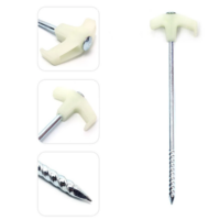 Светящиеся напольные гвозди на открытом воздухе для кемпинга для палатки гвозди флуоресцентные 25 см  аксессуары