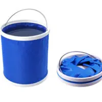 პორტატული დასაკეცი წყლის თაიგული/ვედრო/გარე კემპინგის,მანქანის აქსესუარები, მანქანის რეცხვის, თევზაობისა და ლაშქრობისთვის მარტივი მგზავრობისა და დამუშავებისთვის - Image 5