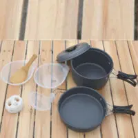 Utensils Hiking Set Jam, Spoon, Sushi Sticks/Cooking Utensil Set, Saucepan, Frying Pan 2 Bowls - everything you need for hiking and camping - Image 6