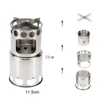 camping stove, heating stove, cooking stainless steel, windproof wood stove - Image 3