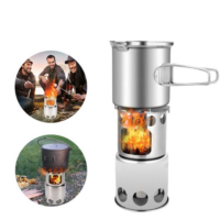 camping stove, heating stove, cooking stainless steel, windproof wood stove