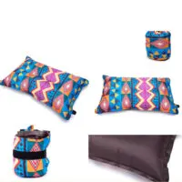 Автоматическая надувная подушка для путешествий на открытом воздухе, Походов, Кемпинга, пляжа, подушка для автомобиля, двусторонняя портативная складная подушка — изображение 2