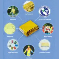 სალაშქრო საპიკნიკე ფოლგა (პირველადი დახმარება,მზისგან დამცავი, სიცივისგან დამცავი) - Image 7