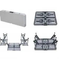 დასაკეცი მაგიდა სკამებით  სალაშქრო ავეჯი პიკნიკისთვის - Image 4