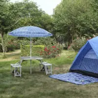 დასაკეცი მაგიდა სკამებით  სალაშქრო ავეჯი პიკნიკისთვის - Image 11