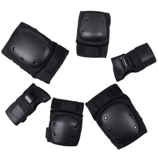 Bicycle/motorcycle handlebar protector, Skateboard and Roller skate safety kit (knee, wrist, elbow protectors, fixator, fixator, kneepads, kneepads)