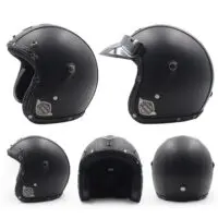 ტყავის მოტო ჩაფხუტი/სკუტერი ვინტაჟური მოტო ჩაფხუტი/ჩაფხუტები - Image 5