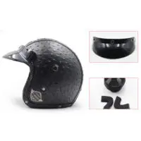 ტყავის მოტო ჩაფხუტი/სკუტერი ვინტაჟური მოტო ჩაფხუტი/ჩაფხუტები - Image 15