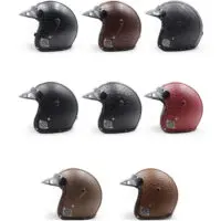 ტყავის მოტო ჩაფხუტი/სკუტერი ვინტაჟური მოტო ჩაფხუტი/ჩაფხუტები