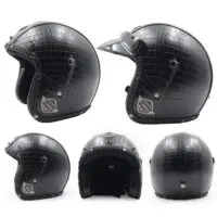 ტყავის მოტო ჩაფხუტი/სკუტერი ვინტაჟური მოტო ჩაფხუტი/ჩაფხუტები - Image 6