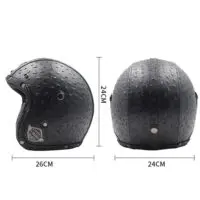 ტყავის მოტო ჩაფხუტი/სკუტერი ვინტაჟური მოტო ჩაფხუტი/ჩაფხუტები - Image 14