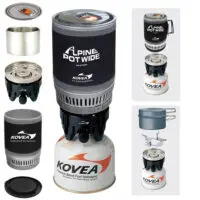 მრავალფუნქციური პორტატული გაზქურის თავი და მოსამზადებელი კონტეინერი KOVEA ALPINE POT WIDE KB-0703W (ჭურჭელი)