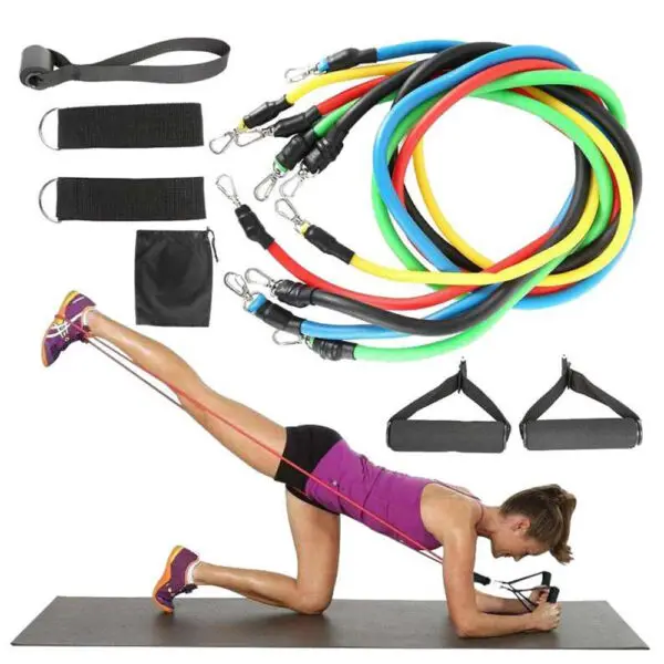 5pcs/set Fitness Rubber Expander Resistance Bands