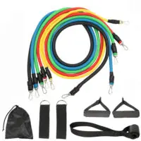 ფიტნეს ჟგუტის 5 ცალიანი კომკპლექტი(ფიტნეს სპორტული რეზინა, ჟგუტი წელვადი, მინი ტრენაჟორი,ფიტნესი) - Image 4