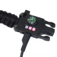 SOS ლაზერის დახმარება სალაშქრო მულტიფუნქციური პარაკორდის სამაჯური (კომპასი,მანათობელი,ინფრარედი,ლაზერი,უნივერსალური პარაკორდის თოკი,ლაშქრობა) - Image 14