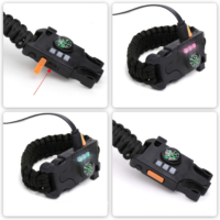 SOS ლაზერის დახმარება სალაშქრო მულტიფუნქციური პარაკორდის სამაჯური (კომპასი,მანათობელი,ინფრარედი,ლაზერი,უნივერსალური პარაკორდის თოკი,ლაშქრობა) - Image 13