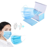 Одноразовая маска с фильтром 3-слойная маска для лица с ушной петлей 50 штук
