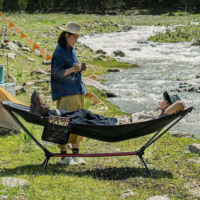 Складной гамак с железной конструкцией/складной гамак кемпинг кроватка складная кровать Naturehike — изображение 6