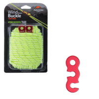 კარვის თოკი ალუმინის კაუჭებით Naturehike NH15aA004-A (4 ცალი ალუმინის კარვის თოკის კაჭი, 12მ თოკი,კემპინგ კარვის აქსესუარები) - Image 2