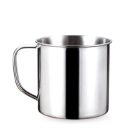 Cup 500ml Stainless Steel Water Milk Coffee Tea Cups for Camping 9cm/500ml