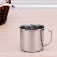 Cup 500ml Stainless Steel Water Milk Coffee Tea Cups for Camping 9cm/500ml - Image 5
