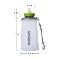 TUP ანტიბაქტერიული  სილიკონის წყლის/სპორტული ბოთლი 750მლ Naturehike - Image 3