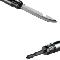 ნაკრები ხელჯოხი მრავალფუნქციური 8-1 ში სალაშქრო/ტურისტული თრეკინგ ჯოხი, მრავალფუნქციური ხელჯოხები სკანდინავიური სიარულისათვის (ხერხი/დანა/კომპასი/სასტვენი/ასანთი) - Image 8