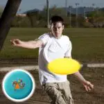 ფრიზბი (23 სმ) მბრუნავი თეფში/მფრინავი დისკი გარე თამაშებისთვის