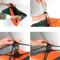 Автоматическая складная палатка для кошек и собак  палатка для домашних животных непромокаемая солнцезащитная портативная конура для домашних животных, автомобильная — изображение 6