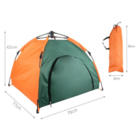 Автоматическая складная палатка для кошек и собак  палатка для домашних животных непромокаемая солнцезащитная портативная конура для домашних животных, автомобильная — изображение 3