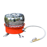 გაზქურა ლოტოსო სალაშქრო გაზქურები ნაკრებში მოჰყვება რეზბიანი გაზის ბალონი KOVEA KGF-0110  (სალაშქრო გაზი, კემპინგ გაზი) თვითანთებადი ქარგაუმტარით - Image 3