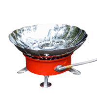 გაზქურა ლოტოსო სალაშქრო გაზქურები ნაკრებში მოჰყვება რეზბიანი გაზის ბალონი KOVEA KGF-0110  (სალაშქრო გაზი, კემპინგ გაზი) თვითანთებადი ქარგაუმტარით - Image 2