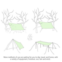 tent 220x180cm for canopy and tents Cloth floor mat, portable moisture-proof Oxford - Image 11