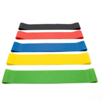 Набор разноцветных спортивных резинок для занятий фитнесом — изображение 9