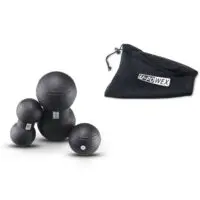 U-POWEX მასაჟორი ბურთები შეკვრა 3 ცალი სარეაბილიტაციო  – რბილი, სილიკონის ბურთი ფიტნესისა და იოგისათვის - Image 3