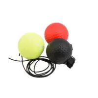 Speed ball/boxing reflex ball/set of punching balls (Punching bag with ball for training (reactions for boxing), 3 difficulty levels boxing training ball with headband, ideal for reaction, hand-eye coordination training - Image 4