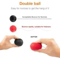 Speed ball/boxing reflex ball/set of punching balls (Punching bag with ball for training (reactions for boxing), 3 difficulty levels boxing training ball with headband, ideal for reaction, hand-eye coordination training - Image 8