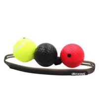 Speed ball/boxing reflex ball/set of punching balls (Punching bag with ball for training (reactions for boxing), 3 difficulty levels boxing training ball with headband, ideal for reaction, hand-eye coordination training - Image 2