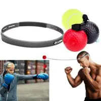 Speed ball/boxing reflex ball/set of punching balls (Punching bag with ball for training (reactions for boxing), 3 difficulty levels boxing training ball with headband, ideal for reaction, hand-eye coordination training