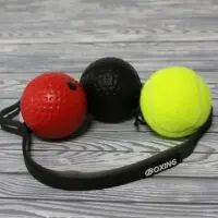 Speed ball/boxing reflex ball/set of punching balls (Punching bag with ball for training (reactions for boxing), 3 difficulty levels boxing training ball with headband, ideal for reaction, hand-eye coordination training - Image 10