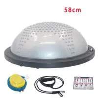 ხორკლიანი ფიტნეს სავარჯიშო სახტუნაო ბურთი სხეულის ბალანსისა და კოორდინაციისათვის/შესქელებული მოცურების საწინააღმდეგო ბალანსის იოგის ბურთი (იოგის სავარჯიშო ბურთი) - Image 11