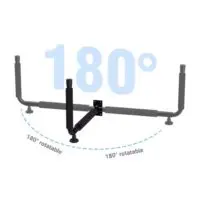 L-образный металлический настенный крючок, промышленная железная подставка для полки, кронштейн регулируемой длины, плавающий кронштейн для полки,держатель для автобокса  TIEFU — изображение 2