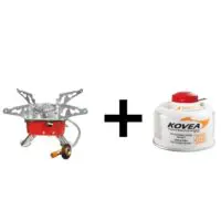 Газовая горелка с пьезподжигом на резьбовой газовый балон  В комплекте газовый баллон KOVEA KGF-0110 Портативные газовые горелки