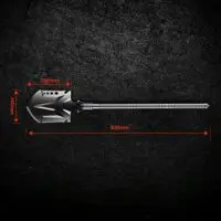 Многофункциональная портативная лопата для кемпинга/Многофункциональная лопата для кемпинга,Тактическая лопата из высокоуглеродистой стали для использования, вне помещений Инструмент для выживания на открытом воздухе Survival Gear — изображение 10