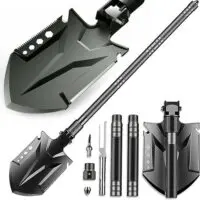 Многофункциональная портативная лопата для кемпинга/Многофункциональная лопата для кемпинга,Тактическая лопата из высокоуглеродистой стали для использования, вне помещений Инструмент для выживания на открытом воздухе Survival Gear