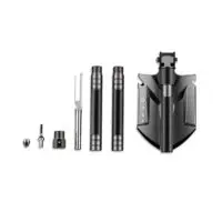 Многофункциональная портативная лопата для кемпинга/Многофункциональная лопата для кемпинга,Тактическая лопата из высокоуглеродистой стали для использования, вне помещений Инструмент для выживания на открытом воздухе Survival Gear — изображение 2