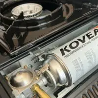 Happy Home portable stove/gas/composite portable stove, gas cylinder 220 g included (also works on natural gas) - Image 2