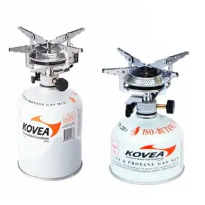 Горелка туристическая кемпинговая KOVEA Hiker Stove KB-0408 Резьбовой газовый баллон/Скорпион Горелка туристическая складная — изображение 2