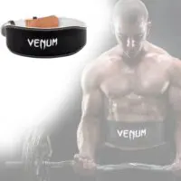 VENUM Weight Lifting Belt Leather Power Lifting Lever Gym Training Straps